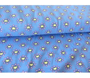 Jersey Herzblüten rauchblau lime